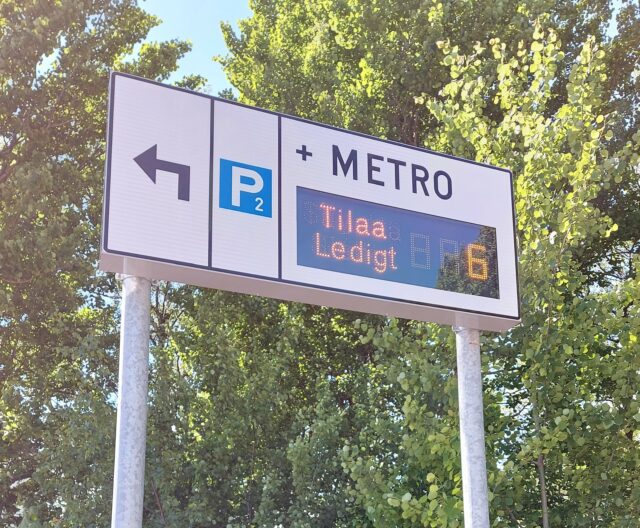 Another Park & Ride Station Supported by Portier Parking Guidance in Huopalahti, Helsinki